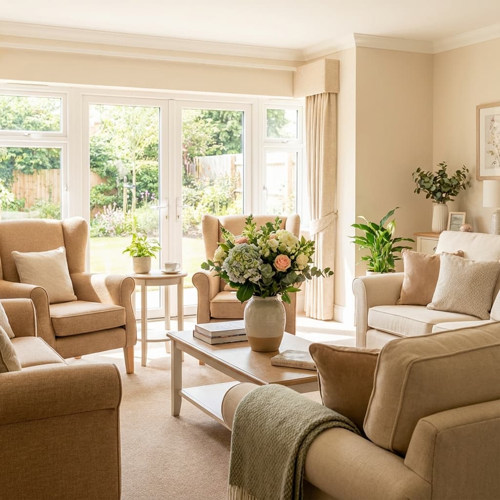 Bright welcoming living room